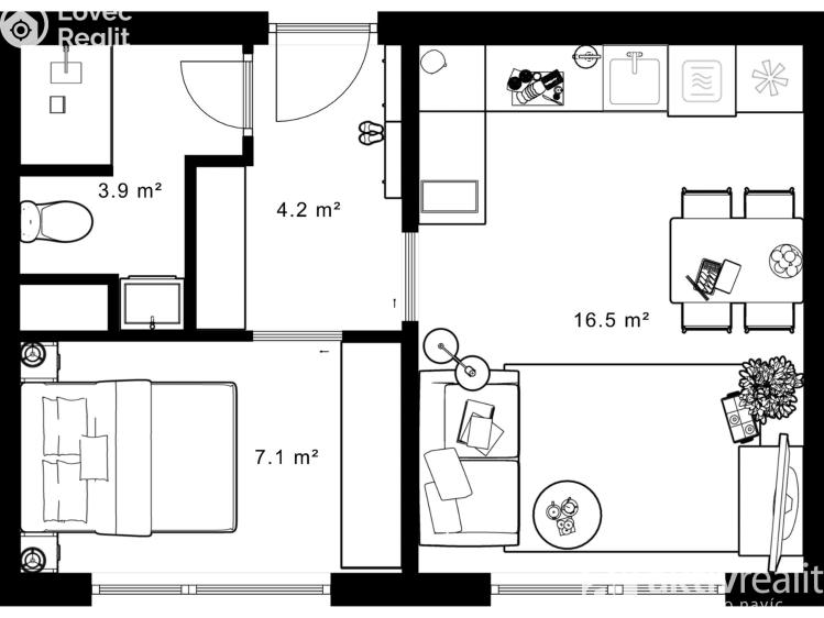 Sale apartment 2+KK Harrachov č. 2