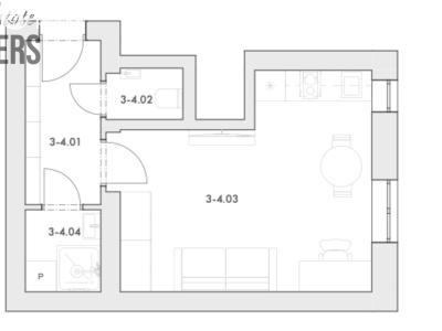 Sale apartment 1+KK Praha, Plzeňská č. 4