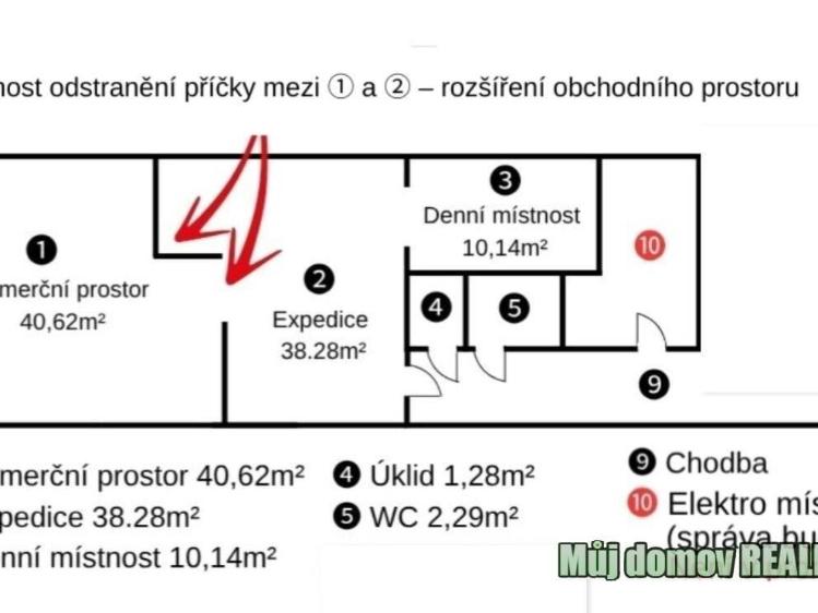 Pronájem obchodního prostoru Praha č. 7