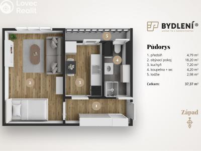 Prodej bytu 1+1 Teplice, Duchcovská č. 1