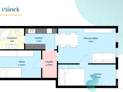 Продажа квартиры 3+1 České Budějovice, Riegrova č. 16