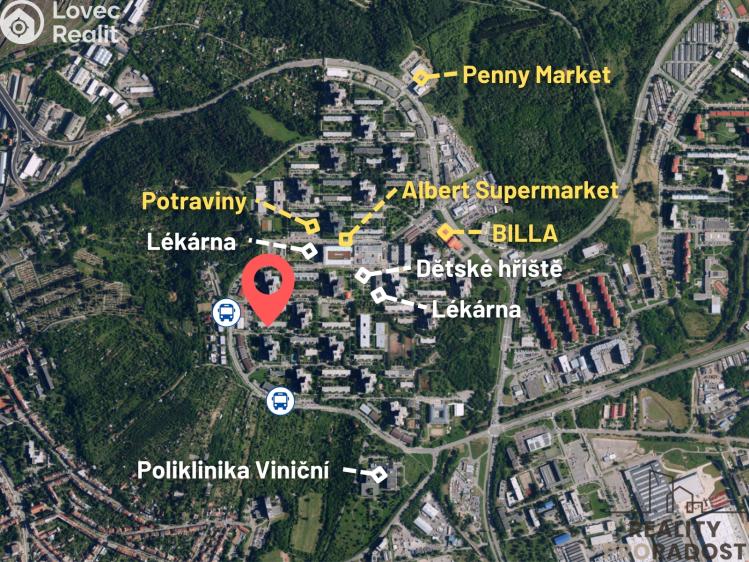 Продажа квартиры 1+KK Brno, Mutěnická č. 11