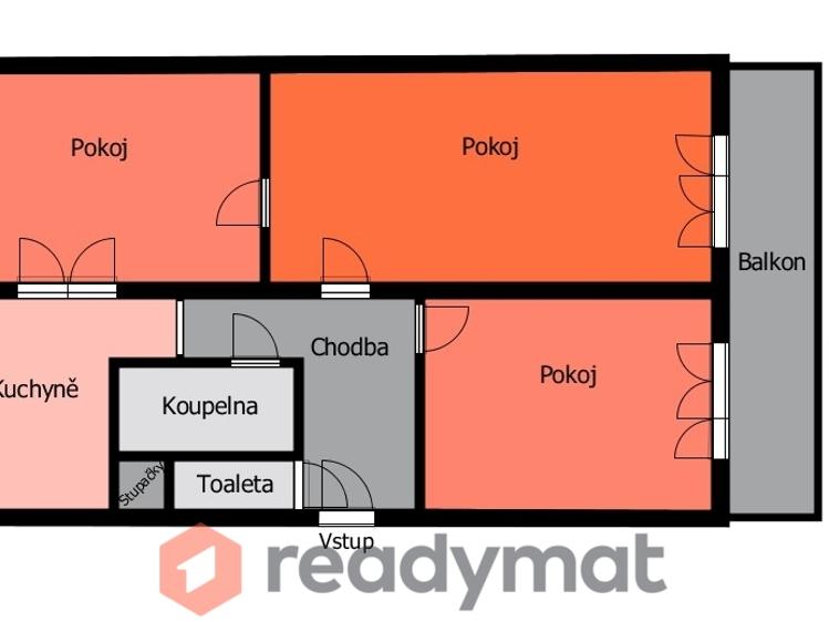 Prodej bytu 3+1 Hodonín, Patočkova 3488/8 č. 18