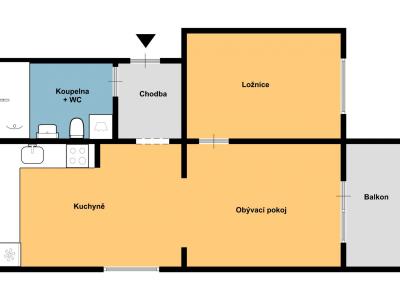 Продажа квартиры 2+1 Ostrava, Šponarova č. 11