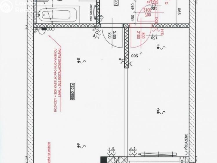 Pronájem bytu 2+KK Praha, náměstí Olgy Scheinpflugové 1293/4 č. 22