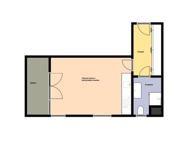 Оренда квартири 1+KK Praha, Šternovská č. 18