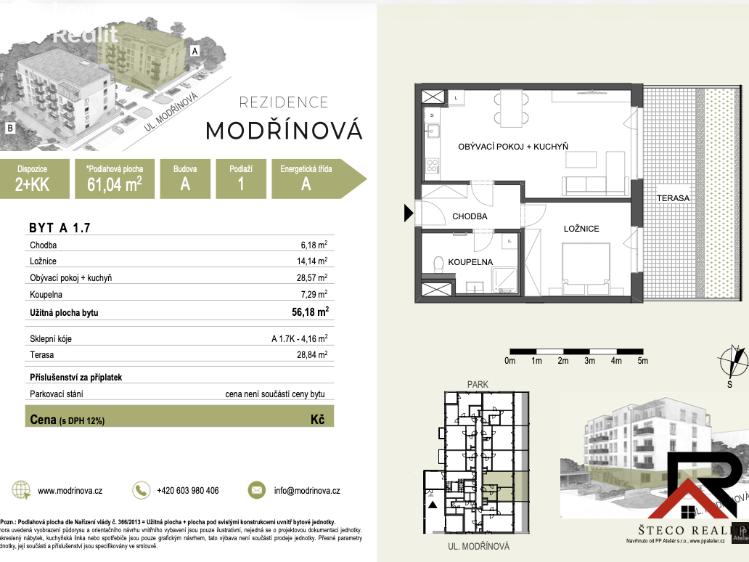 Prodej bytu 2+KK Třebíč č. 16