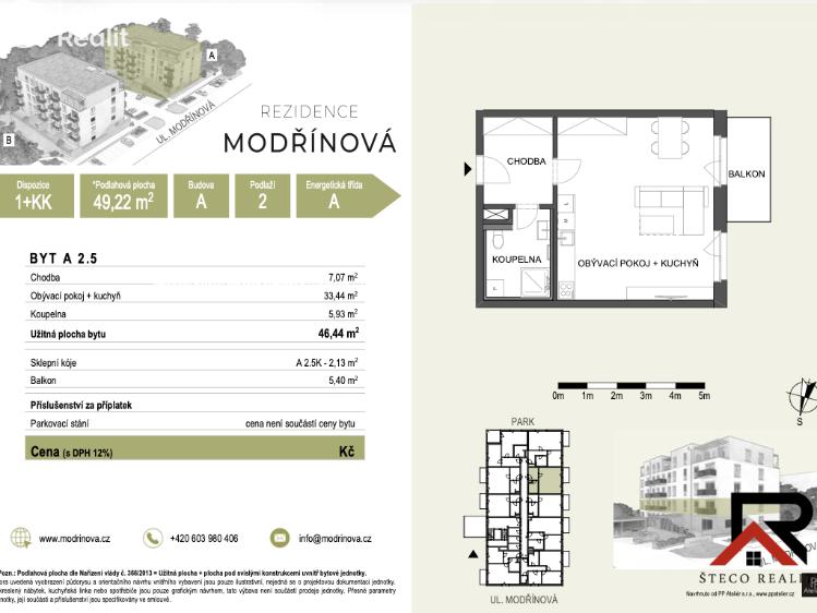 Prodej bytu 1+KK Třebíč č. 17