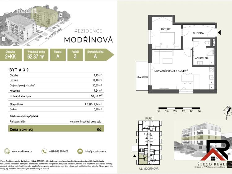 Оренда квартири 2+KK Třebíč č. 4