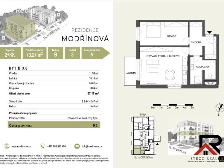 Оренда квартири 2+KK Třebíč č. 4