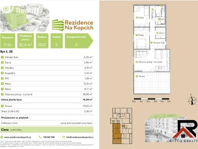 Продажа квартиры 3+KK Třebíč, Na Kopcích č. 10