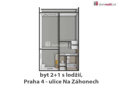 Аренда квартиры 2+1 Praha 4, Na záhonech č. 8