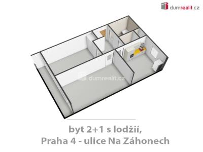 Аренда квартиры 2+1 Praha 4, Na záhonech č. 14