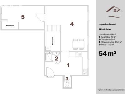 Sale apartment 2+1 Veselí nad Lužnicí, Nádražní 132 č. 13