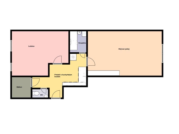 Аренда квартиры 2+KK Praha, Čimická č. 3