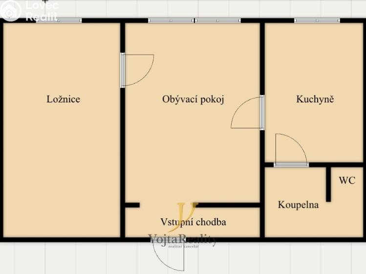 Prodej bytu 2+1 Lutín, Na Sídlišti 287 č. 15