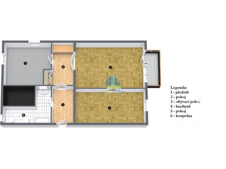 Sale apartment 3+KK Františkovy Lázně, Boženy Němcové 31/15 č. 5