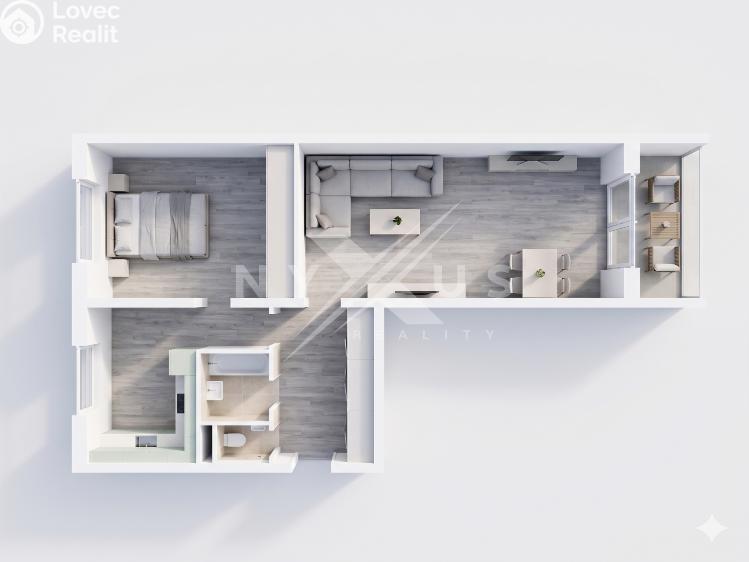 Продажа квартиры 2+1 Praha, Počernická č. 12
