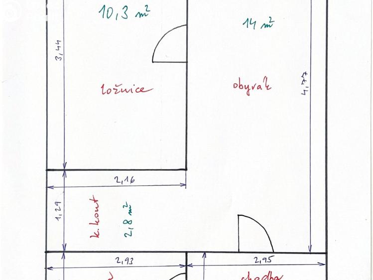 Продажа квартиры 2+KK Hradec Králové, Veverkova 1397/23 č. 10