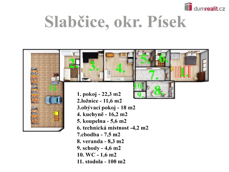 Sale family house Slabčice č. 13