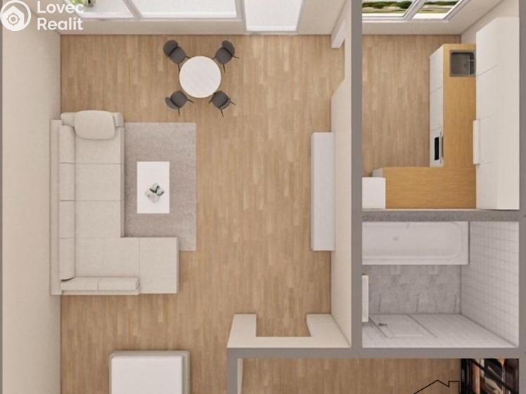 Sale apartment 1+1 Přerov, Tománkova 109/9 č. 22