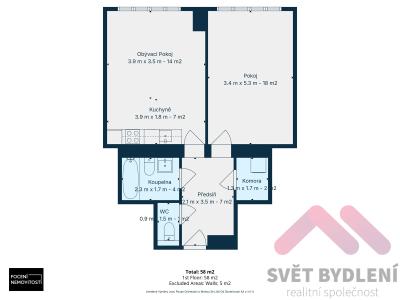 Rent apartment 2+KK Praha, Na Pankráci č. 16