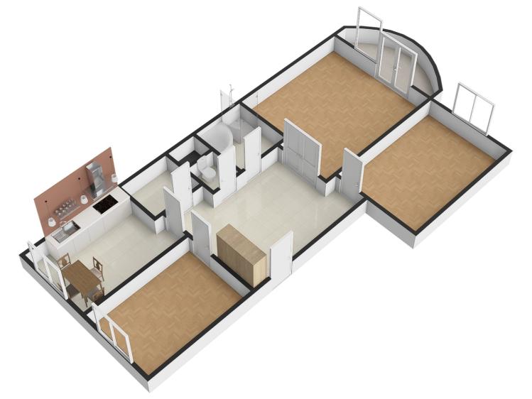 Rent apartment 3+1 Praha, Na Hřebenkách č. 16