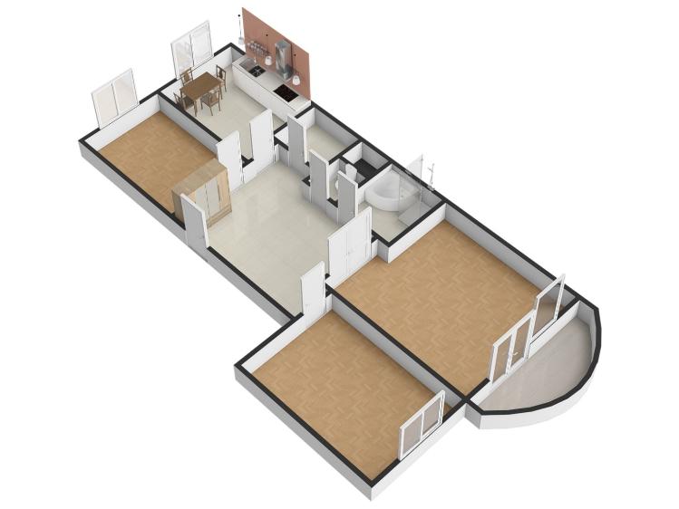 Rent apartment 3+1 Praha, Na Hřebenkách č. 18