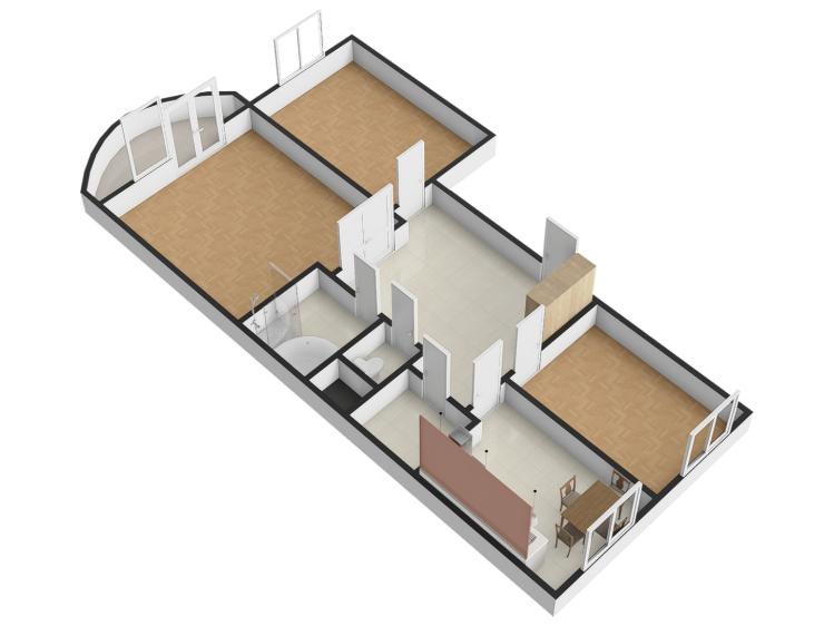 Rent apartment 3+1 Praha, Na Hřebenkách č. 19