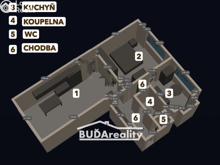 Sale apartment 2+1 Fryšták, Komenského 230 č. 2