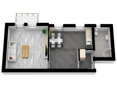 Rent apartment 1+1 Hodonín, Nádražní řádek č. 4