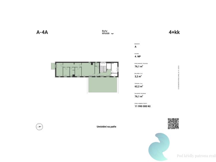 Prodej bytu 4+KK České Budějovice č. 3