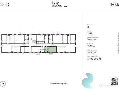 Prodej bytu 1+KK České Budějovice č. 3