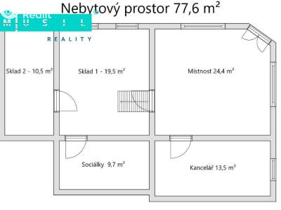Продажа торгового помещеня Olomouc, Resslova č. 12