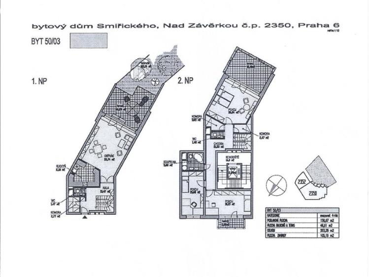 Sale apartment 4+KK Praha, Smiřického č. 13