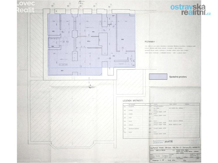 Продажа офисного помещения Ostrava, Obránců míru 238/33 č. 15