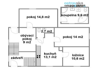 Продаж сімейного будинку Ostrava, Pod Lesíkem č. 19