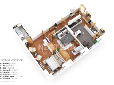 Продажа квартиры 2+1 Praha, Jičínská č. 8