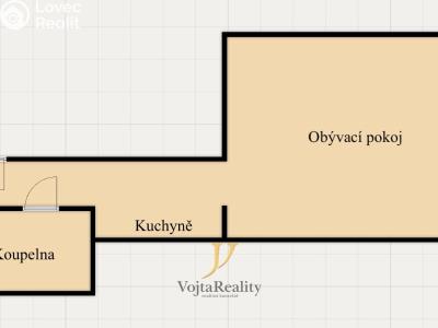 Аренда квартиры 1+1 Olomouc, Janského č. 10