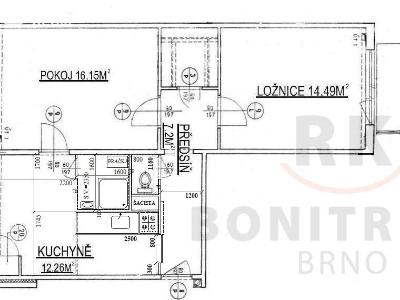 Оренда квартири 2+1 Brno, Stamicova č. 15