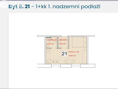 Аренда квартиры 1+KK Staré Hradiště, U Pošty 15 č. 12