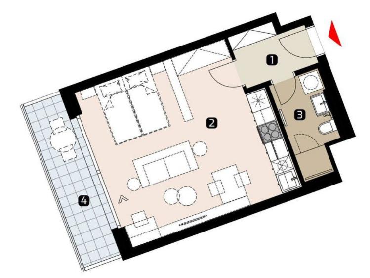 Sale apartment 2+KK Praha, Krásova č. 4