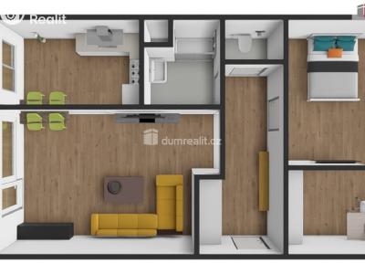 Аренда квартиры 2+KK Praha 9, Veltruská č. 11