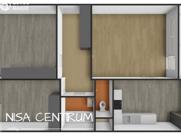 Rent apartment 3+1 Liberec, Dobiášova 860/14 č. 1