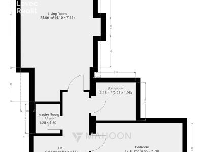 Sale apartment 2+KK Praha, Plzeňská č. 24