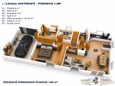 Rent family house Mostek č. 10