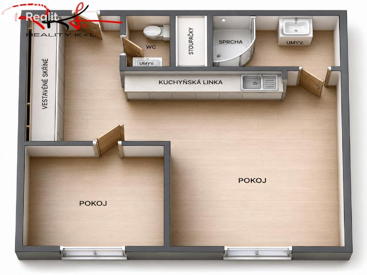 Pronájem bytu 2+KK Praha, U měšťanského pivovaru č. 2