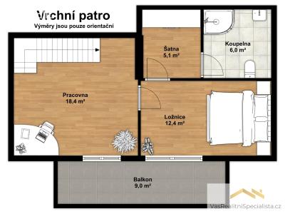 Prodej bytu 3+1 Praha, Vršní č. 18