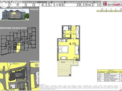 Sale apartment 1+KK Harrachov č. 24