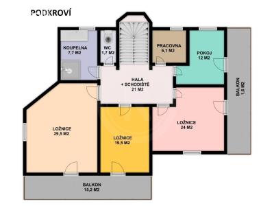 Prodej rodinného domu Tábor, Stylová 550 č. 7